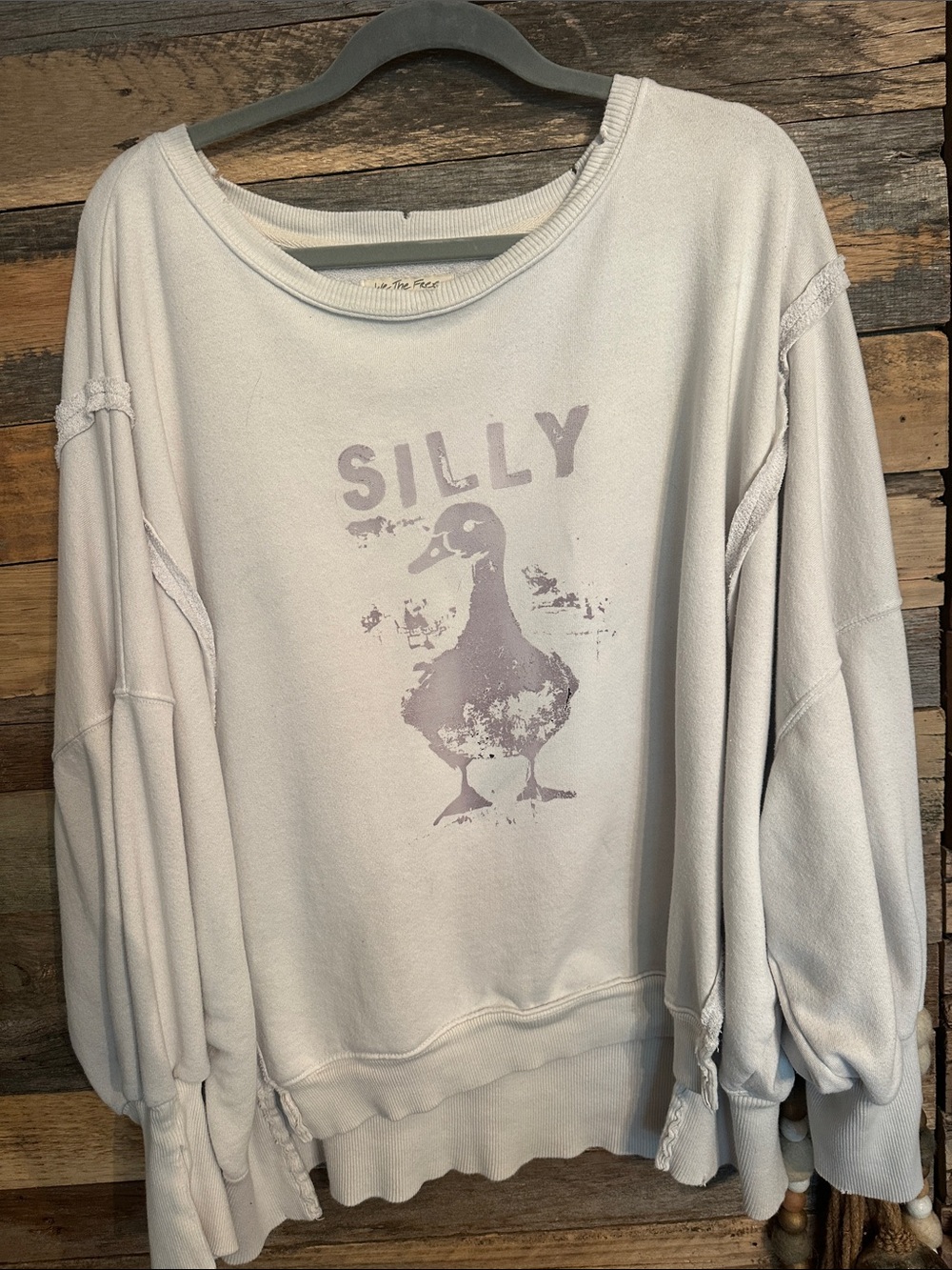 Free people , we the free SILLY Duck Graphic Camden sweatshirt